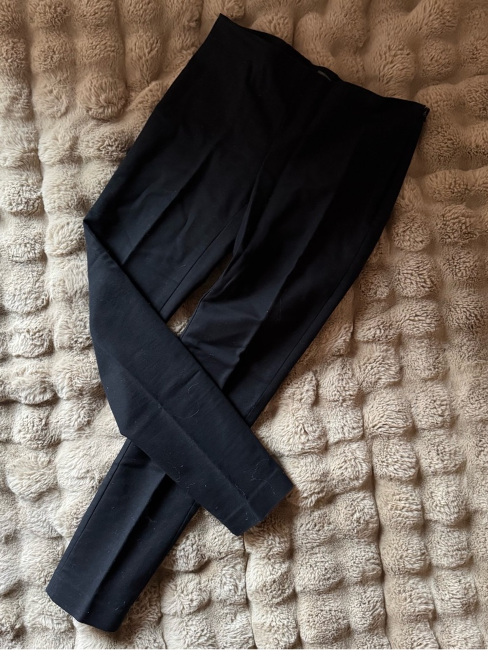 Vince Camuto Black High-Waist Tailored Pants